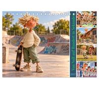 Von Null auf Hundert in Sekunden (Tischkalender 2027 DIN A5 quer), CALVENDO Monatskalender: Kinder, Sport und jede Menge Action