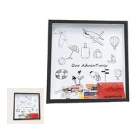 Von Oben Beladbare Shadow-Andenkenbox Mit - Memorial Travel Collection Box, Reise-Archivbox | Shadow-Andenkenbox Mit Aus Holz, Erinnerungsrahmen Für Abenteuer Tickets Souvenirs Fotos Aufbewahr