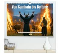Von Samhain eltane (hochwertiger Premium Wandkalender 2026 DIN A2 quer), Kunstdruck in Hochglanz: Das Leben der Kelten so realistisch wie möglich dargestellt in Wort und Bild