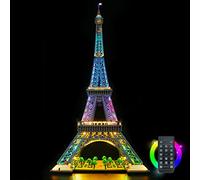 VONADO Kit de luz LED para Lego Eiffel Tower Set 10307 (sin modelo), kit de iluminación Buliding compatible con Lego 10307 Building (versión de control remoto)