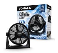 Vonala Ventilador de Suelo y Pared Industrial, Ventilador Potente 50cm Silencioso ABS Antivibración Fan Para Exterior e Interior Negro, Ventiladores Potentes Silenciosos (73, Vatios)