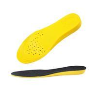 VONCYKI 2 pares de plantillas de aumento de altura invisibles, para mujeres y hombres, con levantamiento de talón, zapatos amarillos, almohadilla transpirable, absorción de golpes, cojín para el