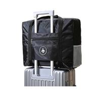 VONCYKI Bolsa de avión Plegable de Gran Capacidad, Bolsa de Viaje, elevación de Palanca, Bolsa de Almacenamiento portátil, Bolsa de Deporte y Fitness(Black)
