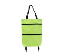 VONCYKI Bolsa de Compras Plegable Bolsa de Compras Compra de Alimentos Bolsa con Ruedas Bolsa for Comprar Verduras Organizador de Compras Supermercado Viaje Bolsa de Almacenamiento Diario(Green,1PCS)