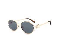 VONCYKI Gafas de sol retro con montura pequeña para mujer y hombre, marco de metal con prescripción, protección UV, gafas de sol, Funda incluida, C1 Gold Black