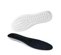 VONCYKI Plantilla deportiva para correr para zapatos, plantilla plantar suave que absorbe los golpes, soporte de arco para pies (3 pares negros, 41-42)