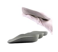 VONCYKI Plantillas de aumento de altura con soporte de arco de 3,5/2,5/1,5 cm, ligeras, suaves, elásticas, suaves y elásticas, para hombres y mujeres (gris, 1 par, 2,5 cm)
