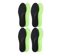 VONCYKI Plantillas ortopédicas unisex de espuma viscoelástica, plantilla desodorizante, absorbe el sudor, accesorios suaves para zapatos (color negro (8 unidades), 45-46)