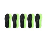 VONCYKI Plantillas ortopédicas unisex de espuma viscoelástica suave, plantilla desodorizante para zapatos, deportes, absorbe el sudor, accesorios antibacterianos suaves (negro, 5 pares, 43-44)