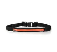 VONCYKI Riñonera impermeable de nailon con doble bolsillo para teléfono, bolsa pequeña casual, viajes, correr, ciclismo, senderismo, deportes, viajes y compras, Naranja estilo A, 1 pieza