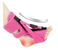 VONGLYHOO Férula Nocturna Para Fascitis Plantar, Férula Ligera Para Caída De Pies, Alivio Del Dolor De Talón, Tobillera Para Hombres Y Mujeres, Para Fascitis Plantar Rosa, Nocturna Para