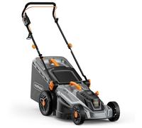VonHaus Cortacésped Eléctrico 1600 W con Cable para Todo Tipo de Césped | Bolsa Recogedora de 42 L, Ancho de Corte de 380 mm, 5 Alturas de Corte de 20-70 mm, Mango Ergonómico Ajustable en Altura