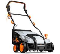 VonHaus Escarificador/Aireador/Rastrillo Eléctrico 1800W | Para Escarificar Césped, Elimina Fieltro, Musgo Y Hojas Secas, Aireación Del Suelo, Caja 55L, 5 Alturas, Ancho 38cm