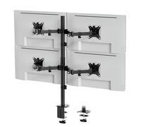 VonHaus Monitor Halterung für 4 Monitore zwischen 13 und 32” - Monitor Halterung mit Anpassbarer Höhe - Voll Neig, Dreh und Schwenkbare Arme