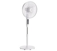 VonHaus Ventilador de Pie 42 cm - Ventilador de Pie Silencioso con Control Remoto, 24 Velocidades, 3 Modos, Temporizador 15 h, Oscilación 80°, LED, 5 Aspas