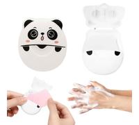 VONJUMA 2 Cajas Hojas De Jabón Papel De Jabón 100 Hojas Hoja De Jabón Desechable Papel De Jabón Portátil Papel De Jabón Mini De Viaje Escamas De Jabón Portátiles Con Caja De Plástico