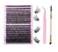 VONJUMA 288 Pcs Pestañas Postizas Pestañas Postizas Naturales Diy Banda Fine Pestañas Multi-Estilos Pestañas Reutilizable Pestañas Postizas 30D Y 40D