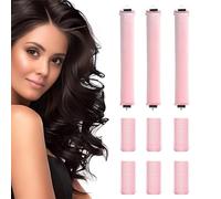 VONJUMA 3 Pcs Heatless Curls Rizador Pelo Sin Calor Para Cabello Rulos Sin Calor Lazy Curler Set Nuevos Rizadores Antideslizantes Sin Calor Heatless Hair Curler Para Cortas Y Largas Con 6 Minicurler