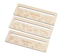 VONJUMA 3 Piezas Reglas Para Ayuda De Lectura Ayuda De Lectura Para Niños De 1 Clase Ayuda A La Lectura 2025 Para Niños Escolares Marcapáginas De Madera Regla De Lectura Para La Escolarización