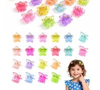 VONJUMA 40 Pcs Pinzas Pelo Mujer Pequeñas Pasadores De Pelo De Mariposa Y Estrella Pequeños Pinzas Para El Pelo Con Mariposas Brillantes Mini Mariposas Bonitas Mini Espirales Para El Pelo