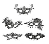 VONJUMA 5 Pcs Mascara Veneciana Hombre Mujer Antifaz Carnaval Para Noche De Mascara Máscara Mascarada Media Cara Para Mujer Hombre Mascara Carnaval Halloween Fiesta De Disfraces