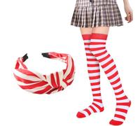 VONJUMA Calcetines Largos Mujer Diademas Colonia Traje De Las Se Oras Colonia Accesorios De Disfraces Para Halloween Carnaval Disfraz De Mascarada