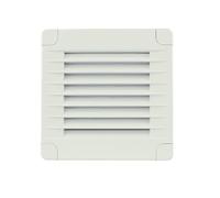 VONLIS® Haeusler-Shop - Rejilla de ventilación (plástico, rectangular, 100 x 100 mm), color blanco