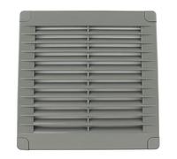 VONLIS® Haeusler-Shop - Rejilla de ventilación (plástico, rectangular, 150 x 150 mm), color gris