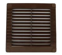 VONLIS® Haeusler-Shop - Rejilla de ventilación (plástico, rectangular, 150 x 150 mm), color marrón