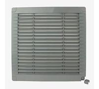 VONLIS Haeusler-Shop - Rejilla de ventilación (plástico, rectangular, 200 x 200 mm), color gris