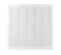 VONLIS® Haeusler-Shop - Rejilla de ventilación (plástico, rectangular, 300 x 300 mm), color blanco