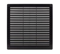 VONLIS® Rejilla de ventilación de plástico rectangular, 250 x 250 mm, antracita/grafito