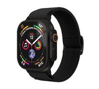 VONMÄHLEN Classic Nylon Loop: correa ajustable para Apple Watch, resistente al agua y al sudor 44 | 45 | 46 | 49 mm - Negro