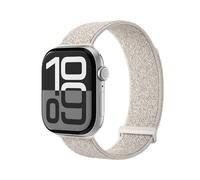 VONMÄHLEN Fitness Loop 2 - Brazalete deportivo para Apple Watch - Tejido de nailon resistente, cierre de velcro ajustable sin niveles, sudor y resistente al agua - Tamaño 44 | 45 | 46 | 49 mm - crema