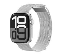 VONMÄHLEN Milanese Loop 2 - Correa de Edelstahl para Apple Watch, Cierre Magnético, Ajustable, Elegante - Compatible con Series 1-8, SE, Ultra 44 | 45 | 46 | 49 mm - Plateado