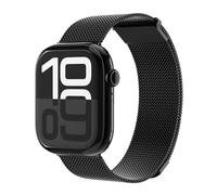 VONMÄHLEN Milanese Loop 2 - Correa de Edelstahl para Apple Watch, Cierre Magnético, Ajustable, Elegante - Compatible con Series 1-8, SE, Ultra 40 | 41 | 42 mm - Negro