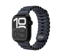 VONMÄHLEN Wave Band 2: correa de silicona reciclada para Apple Watch, resistente al agua y sostenible, diseño deportivo 44 | 45 | 46 | 49 mm - Azul Marino