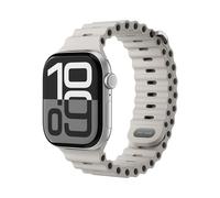 VONMÄHLEN Wave Band 2: correa de silicona reciclada para Apple Watch, resistente al agua y sostenible, diseño deportivo 44 | 45 | 46 | 49 mm - Crema