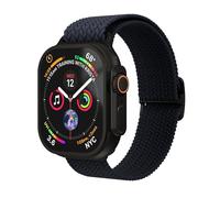 VONMÄHLEN Woven Loop: elegante correa de nailon trenzado para Apple Watch, resistente al agua y ajustable 40 | 41 | 42 mm - Negro azulado