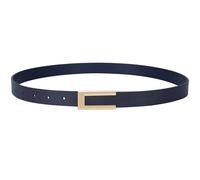 VONMELLI Cintura Elegante para Mujer Cinturón de Cuero Retro Cinturón Delgado para Vestidos Cinturones de Mujer para Jeans Pantalones con Hebilla Dorada, turquesa, L: Adatto per la vita 89cm-109cm