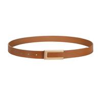 VONMELLI Cintura Elegante para Mujer Cinturón de Mujer en Cuero Retro Cinturón Delgado para Vestidos Cinturones de Mujer para Jeans Pantalones con Hebilla Dorada, marrón, L: Adatto per la vita 89cm