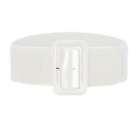 VONMELLI Cinturón ancho elástico vintage para mujer - Cinturón elástico de moda para vestido, Blanco, 110cm (Passt Taillengröße 94-103cm)
