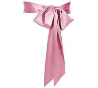 VONMELLI Cinturón de mujer de novia, boda, cinturón de satén elegante para vestido de noche, largo en la cintura para ocasiones especiales, 9,5 cm de ancho, Rosa melocotón., Talla única