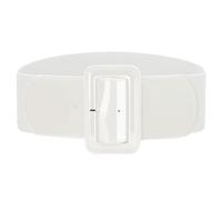 VONMELLI Cinturón Elástico Mujer Vintage Cinturón Alto Ajustable Cinturones Elásticos Anchos Retro Moda Cinturones De Mujer Para Vestido, Color blanco., XL: 110cm(Misura della vita 94cm-103cm)