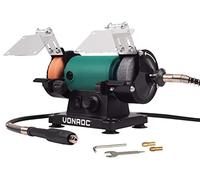 VONROC Amoladora de banco 150W - 75mm con eje flexible