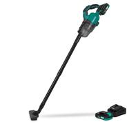 VONROC Aspirador Escoba Inalámbrico 20V - Kit 2 Baterías 2.0Ah + Cargador - 2 en 1 Escoba & Mano - Tubos Extensibles 1,22m - Triple Filtración HEPA - Accesorios Limpieza Incluidos - VC511DC
