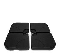 VONROC Baldosas para sombrilla Bardolino - Baldosas para sombrilla rellenables hasta 100kg - 50x50cm - 4 uds. para sombrilla en voladizo