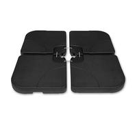 VONROC Baldosas para sombrilla Bardolino - Baldosas para sombrilla rellenables hasta 100kg - 50x50cm - 4 uds. para sombrilla en voladizo