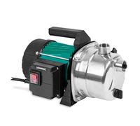 Vonroc Bomba de agua de riego 1000 W, 3500 l/h - 4,4 bar, potencia de succión 8 m, altura máx. 44m - Bomba de agua eléctrica con carcasa de acero inoxidable - Bomba de jardín, conexión para 2 o 4