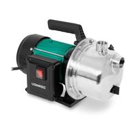 VONROC Bomba de Jardín 1300W 5000 l/h - 4,8 bar - Aspiración 8 m | Bomba de Agua para Riego, Pozos y Depósitos - Altura de Elevación 48 m - Acero Inoxidable
